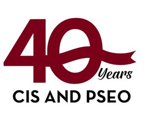 CIS and PSEO 40 Years celebratory icon