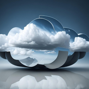 decorative; abstract interpretation of cloud computing