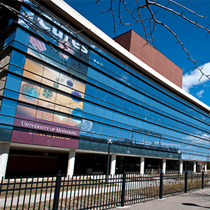 image of building in the Biomedical Discovery District of UMN campus