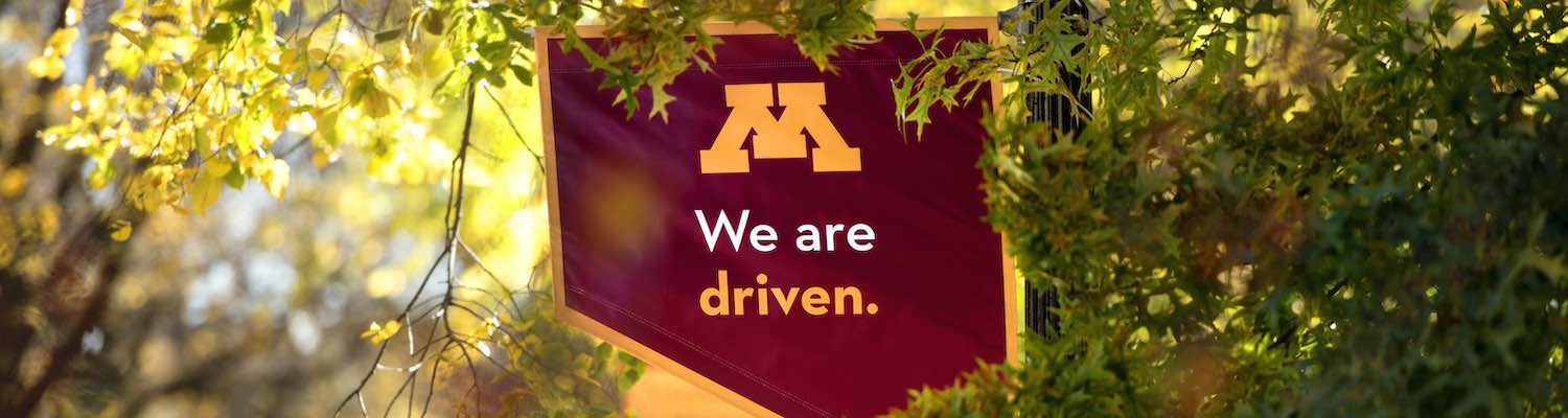 We Are Driven U of M flag