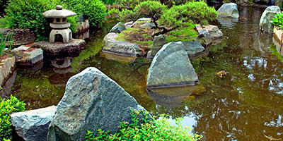 Japanese garden at Arboretum