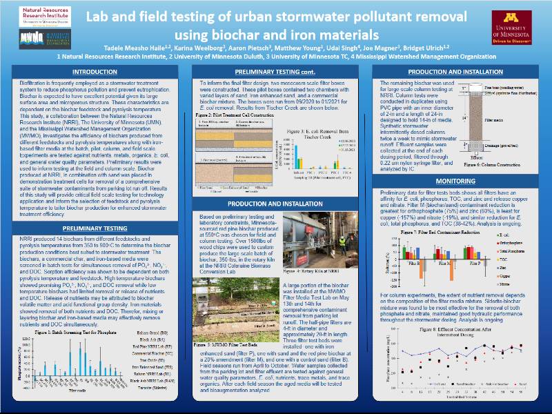 Lab and Field Testing of Urban Stormwater Pollutant Removal