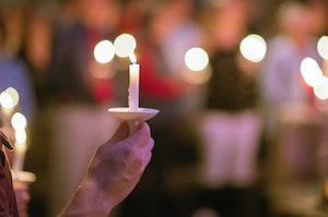 Candlelight vigil by David Dibert