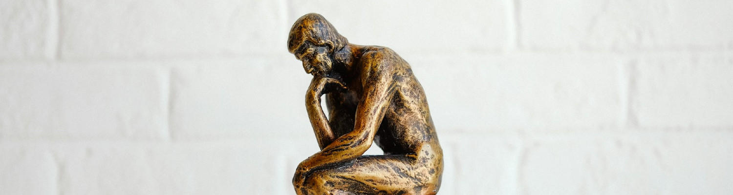 Small cast of Rodin's The Thinker