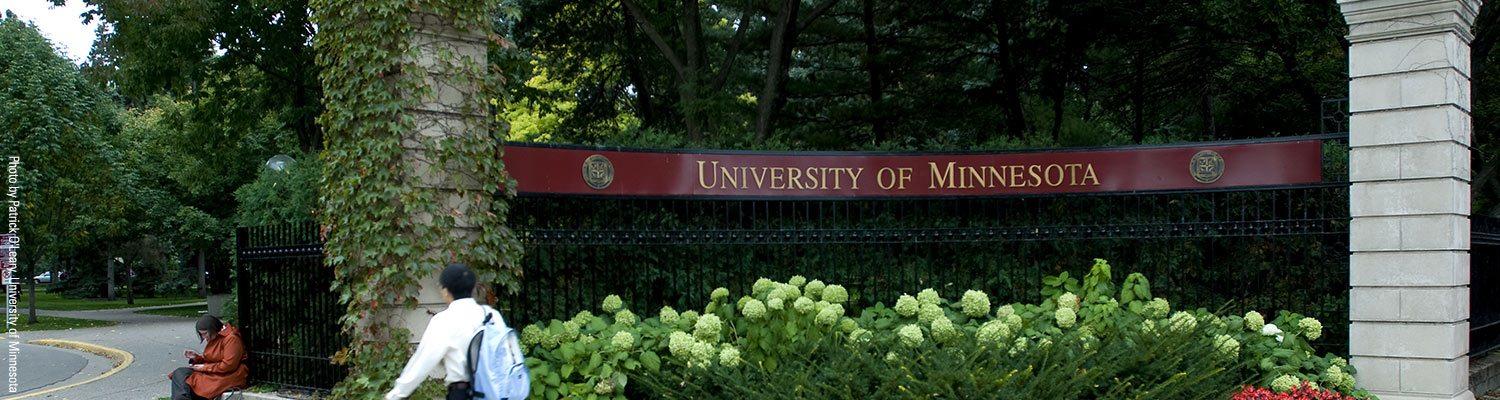 University of Minnesota campus entrance