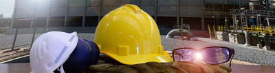 Safety equipment at a construction site