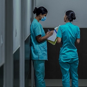 Two healthcare professionals 